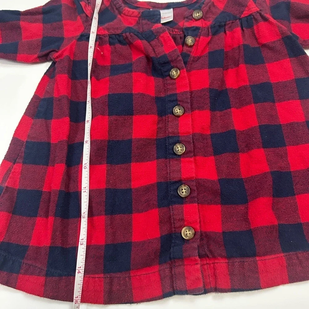 Hanna Andersson Red Navy Plaid Dress Baby 12–18M